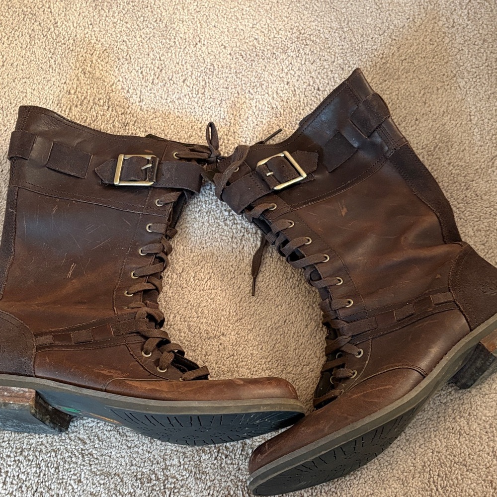 Timberland Brown Lace Up Boots
